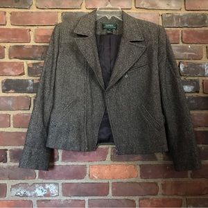 Lauren Ralph Lauren | moto asymmetrical zip jacket size 12 / large